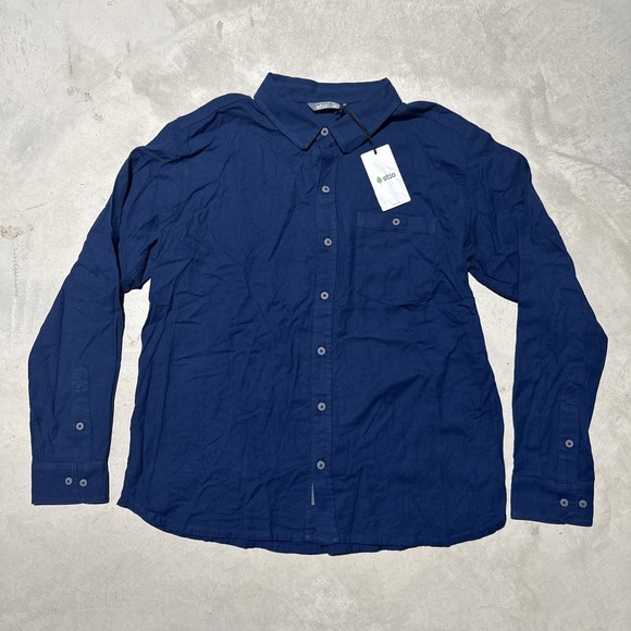 Stio Other - $95 Stio Miter Stretch Lightweight Flannel Shirt - Men's SZ XL NWT Blue